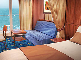 Norwegian Dawn - Mid-Ship Mini Suite with Balcony (MA)