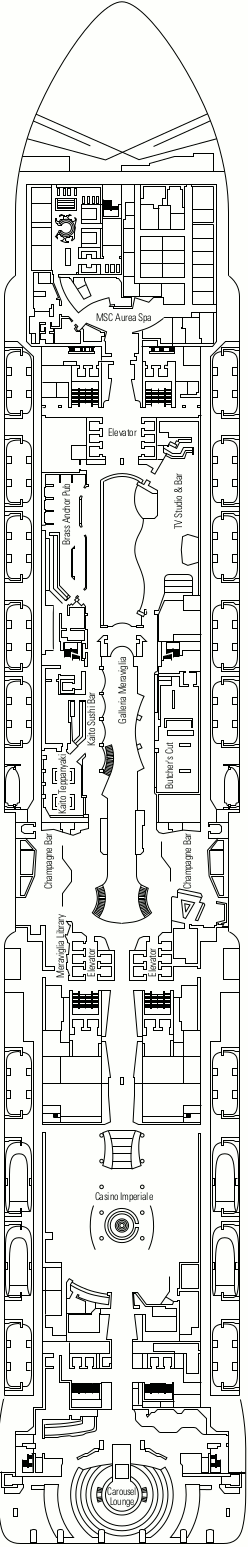 MSC Meraviglia - Taj Mahal Deck