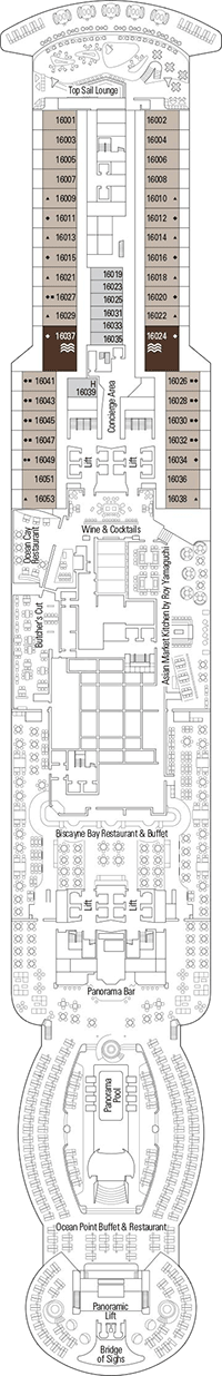 MSC Seaview - Deck Sixteen