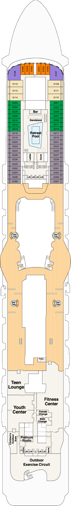 Sky Princess - Sun Deck