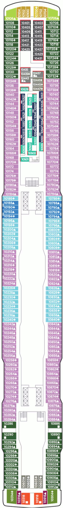 Norwegian Encore - Deck Ten