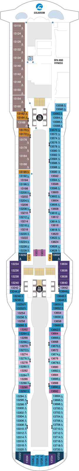 Spectrum Of The Seas - Deck Thirteen