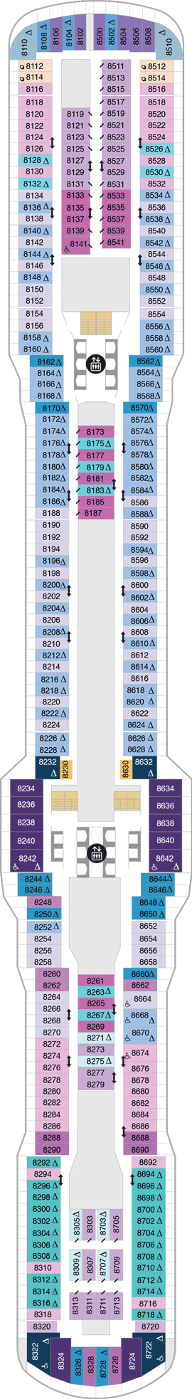 Spectrum Of The Seas - Deck Eight