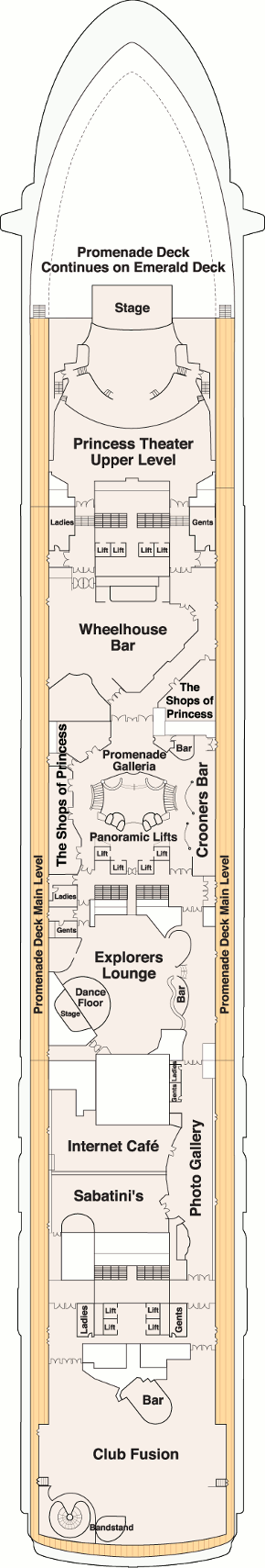 Sapphire Princess - Promenade Deck