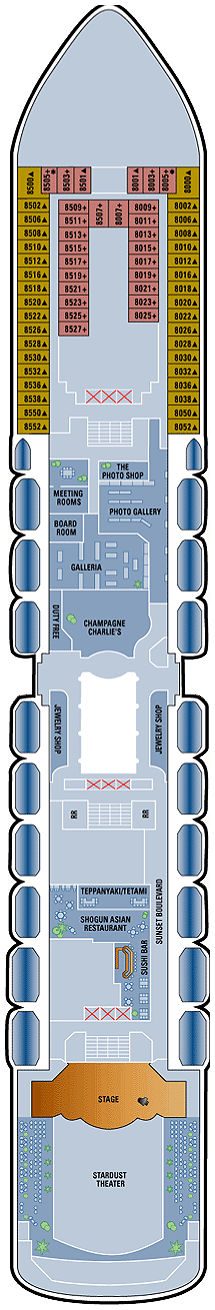 Norwegian Spirit - Deck Eight