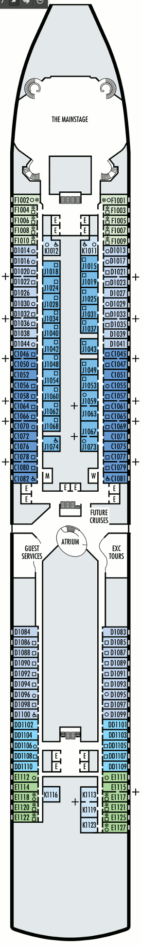 Noordam - Main Deck