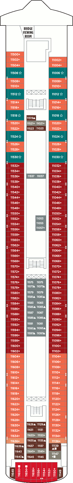 Norwegian Gem - Deck Eleven