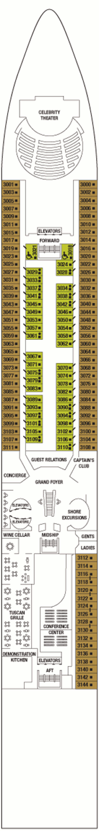 Celebrity Infinity - Deck 3