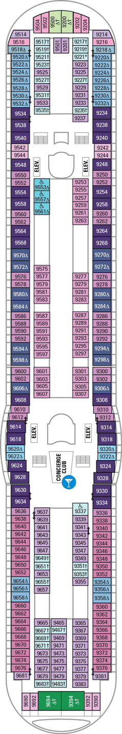 Voyager Of The Seas - Deck Nine