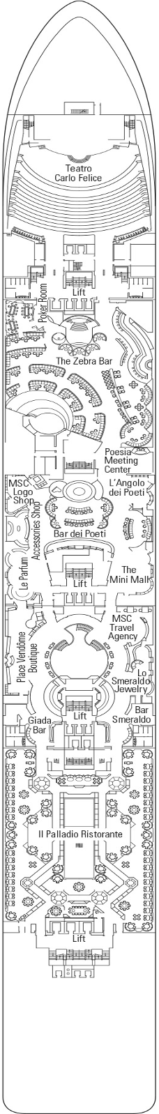 MSC Poesia - Dante Deck