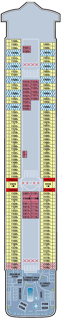 Norwegian Dawn - Deck Eleven