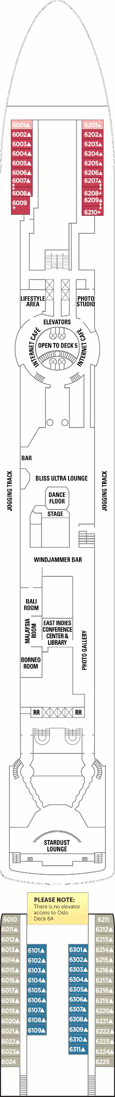 Norwegian Sun - Promenade/Oslo Deck